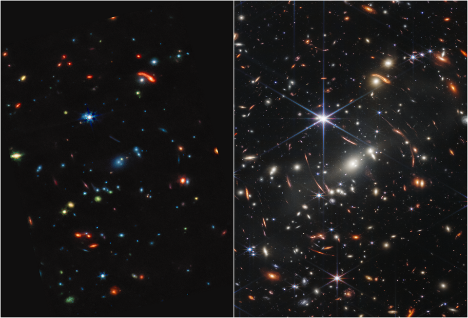 Primera imagen del campo profundo del James Webb Space Telescope, publicada en julio de 2022